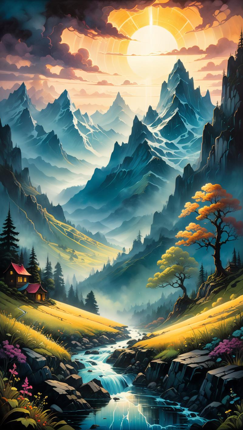 02668-2736233361-summer, best quality, ink painting, acrylic, Capture the ethereal beauty of a misty mountain range, where veils of fog embrace t.png